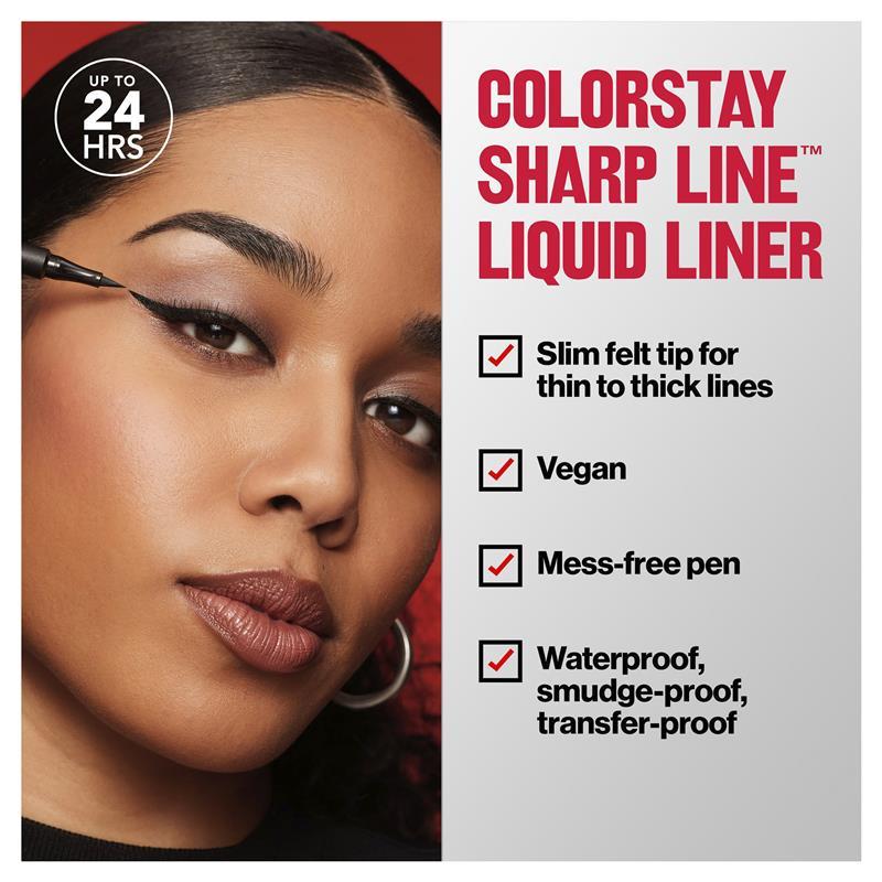 Revlon ColorStay Sharp Line Liquid Liner Blackest Black