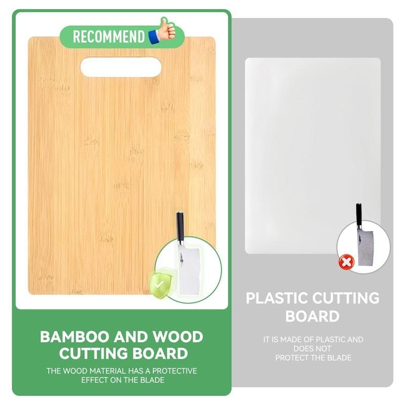Living Today 3 Piece Bamboo Chopping Board Set for Cutting Serving Cheese Bundle