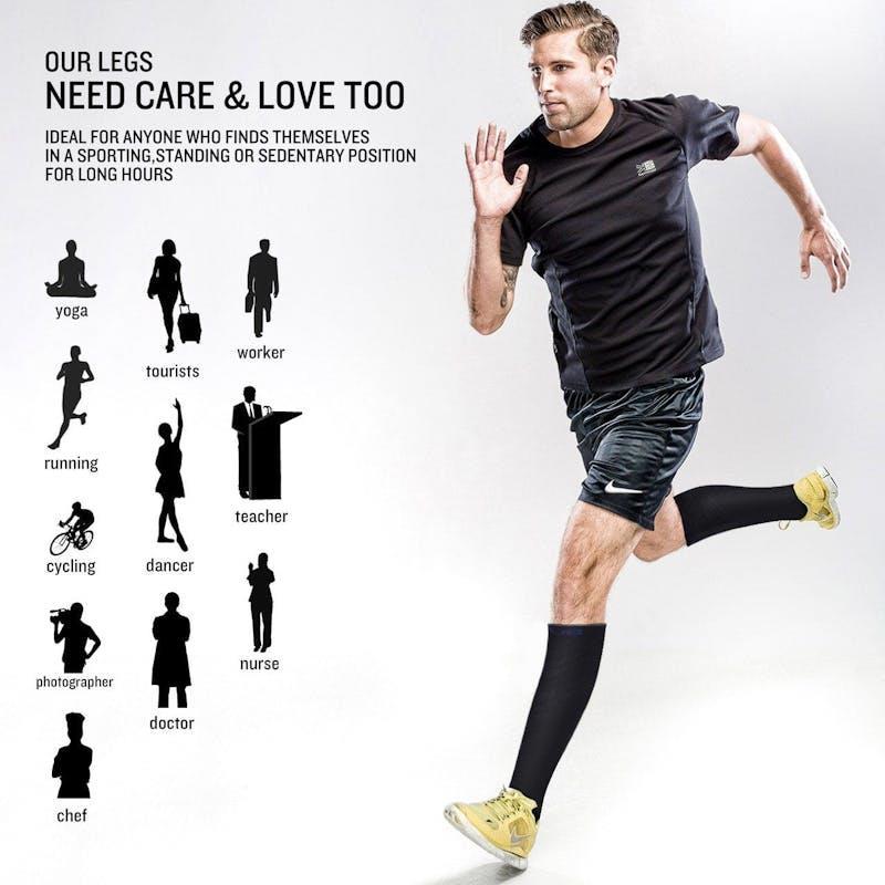 Living Today Compression Socks 2 Pack Travel Work Everyday Support - S/M