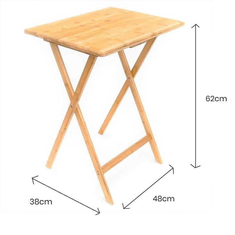 Living Today Bamboo  Folding Tv Tray & Snack Table 1Unit