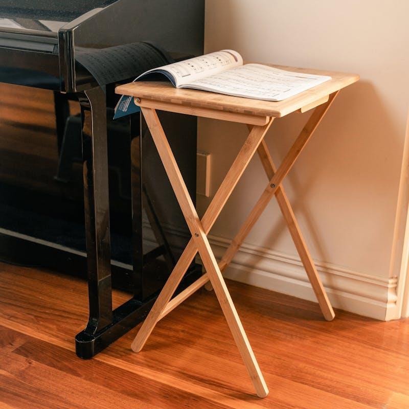 Living Today Bamboo  Folding Tv Tray & Snack Table 1Unit