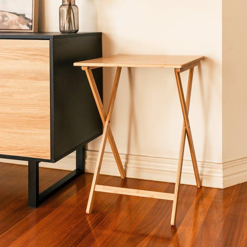 Living Today Bamboo  Folding Tv Tray & Snack Table 1Unit