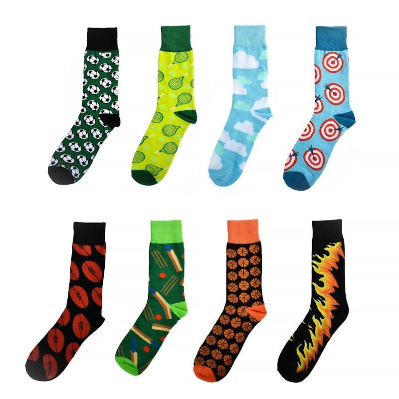 Sock Exchange 240 Pack Novelty Socks Colourful Assorted Designs Gift Collection Bundle