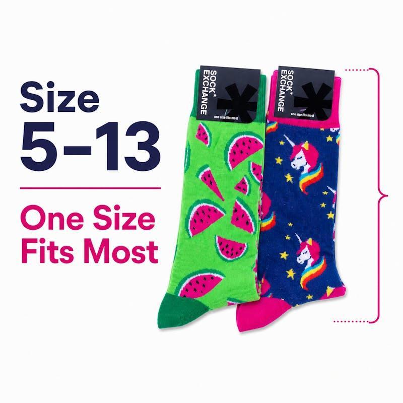 Sock Exchange 240 Pack Novelty Socks Colourful Assorted Designs Gift Collection Bundle