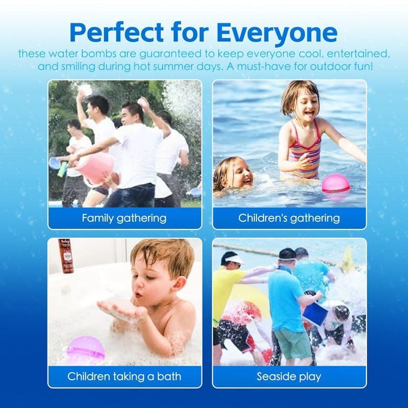 Living Today 12pc Magnetic Closure Silicone Water Bombs 1Unit