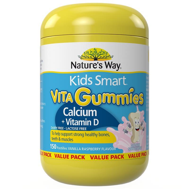 Nature's Way Kids Smart Vita Gummies Calcium + Vitamin D 150 Gummies Exclusive Size