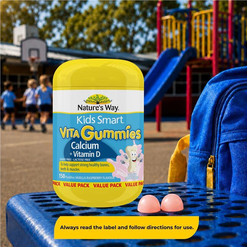 Nature's Way Kids Smart Vita Gummies Calcium + Vitamin D 150 Gummies Exclusive Size