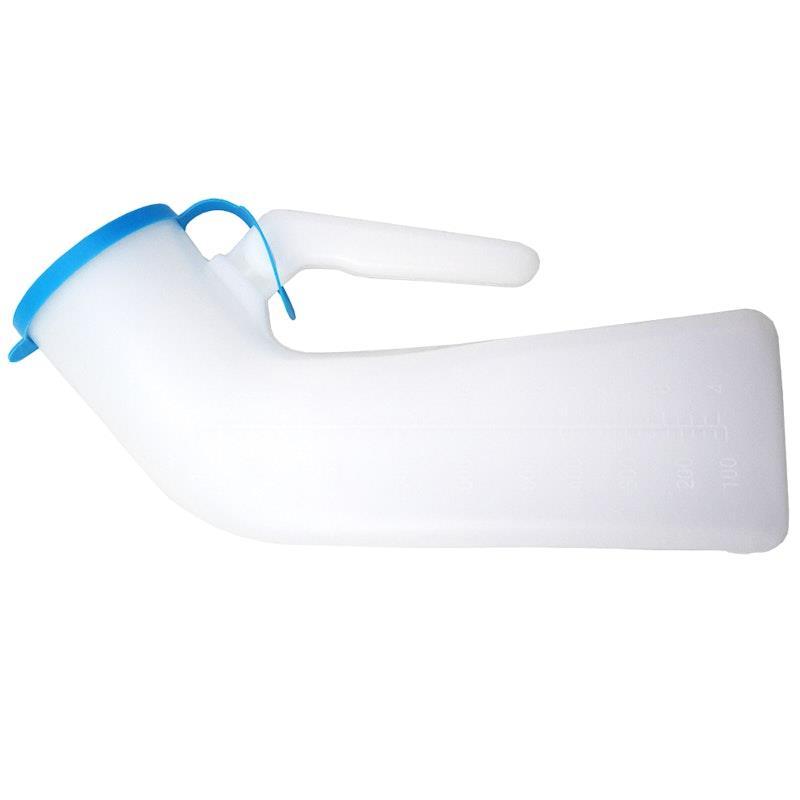 Livingstone Urinal Male with Snap-On Lid 1L Graduated Plastic 1unit