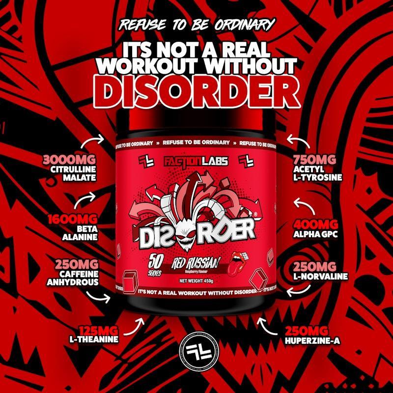 Faction Labs Disorder Original - 50 serves Red Russian