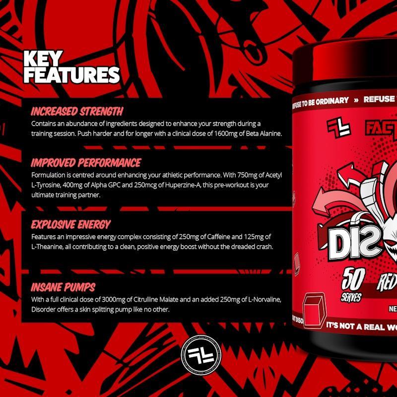 Faction Labs Disorder Original - 50 serves Red Russian