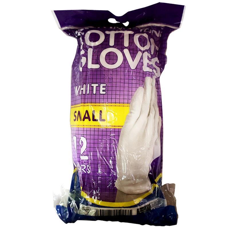 Livingstone Cotton Gloves Small 12 Pairs/Bag