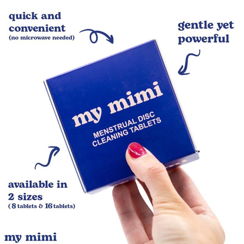 my mimi Menstrual Disc Cleaning Tablets 16 Pack