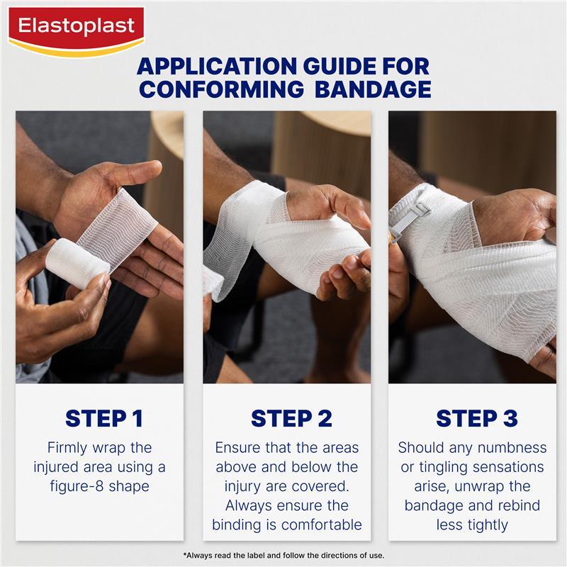 Elastoplast Conforming Bandages White 8cm x 2m