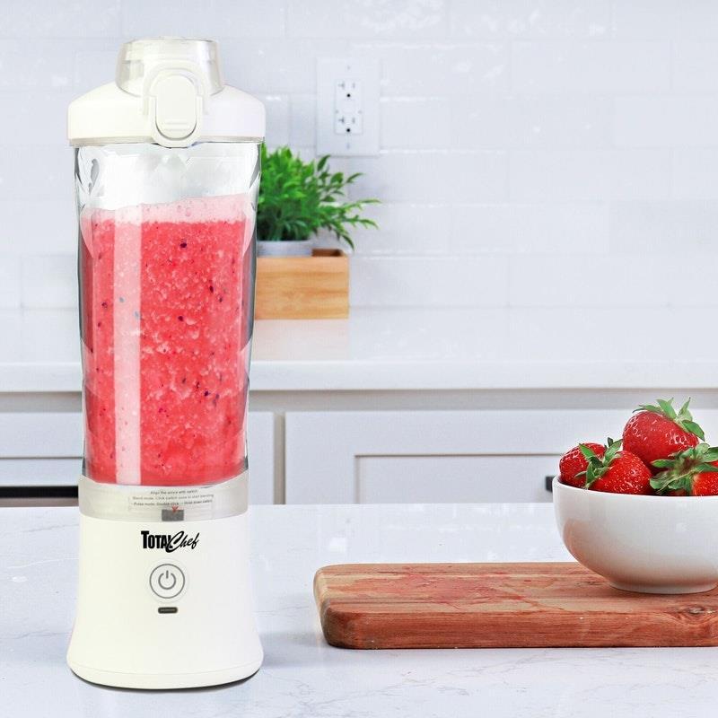 Total Chef Portable Blender, 600 mL White
