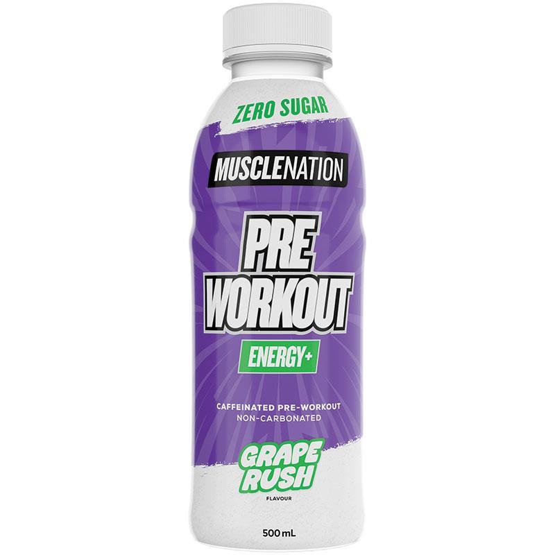 Muscle Nation RTD Pre-Workout Grape 500ml