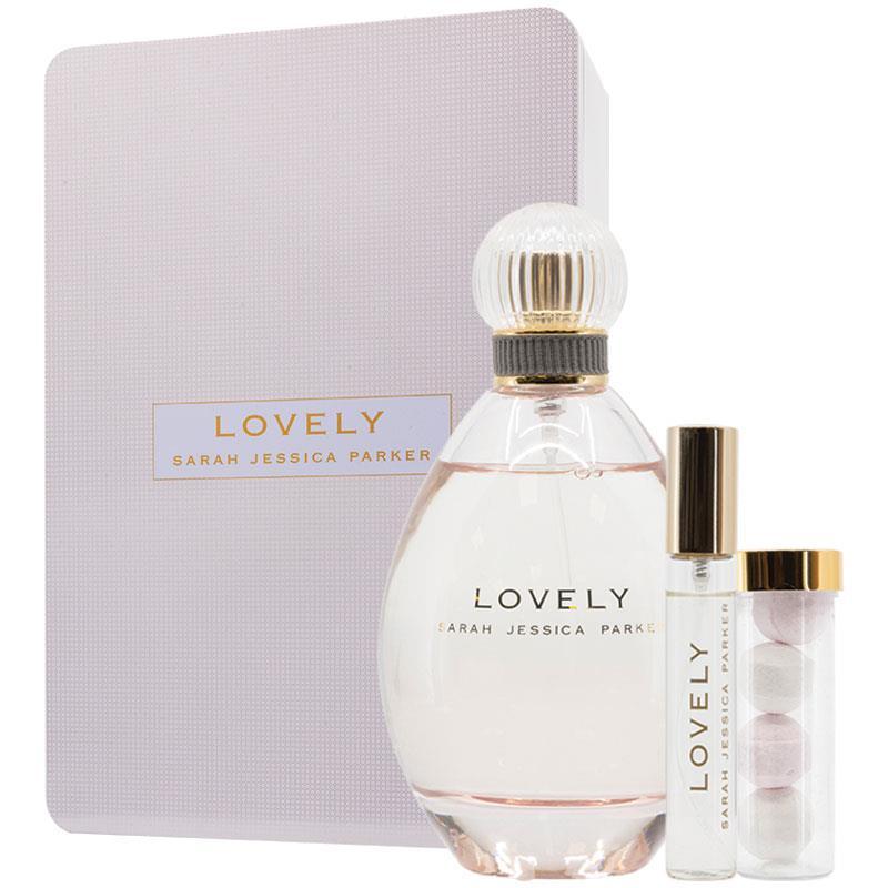 Sarah Jessica Parker Lovely Eau De Parfum 100ml + 10ml + Scented Bath Bombs 3 Piece Set
