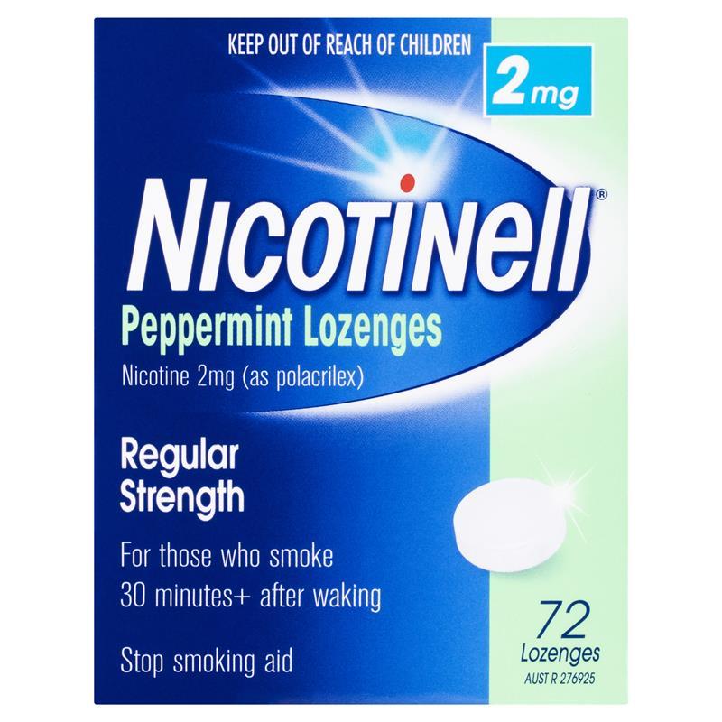 Nicotinell Lozenge Peppermint 2mg 72