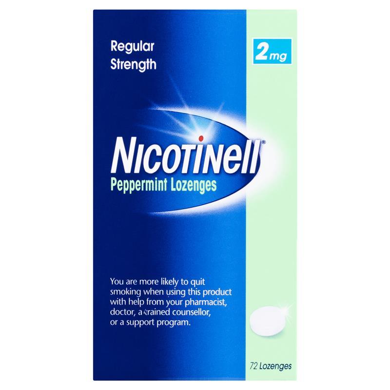 Nicotinell Lozenge Peppermint 2mg 72