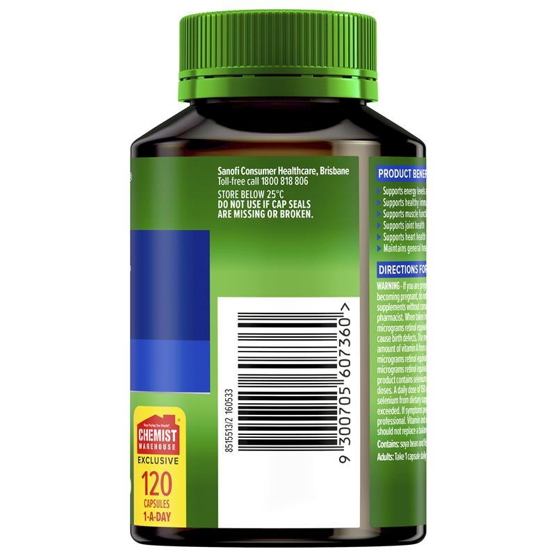 Cenovis Men's 50+ Multivitamin 120 Capsules Exclusive Size