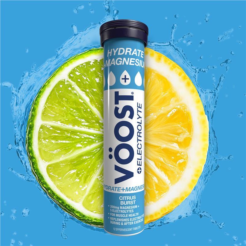 Voost Hydrate + Magnesium Citrus Burst Effervescent Tablets 12 Pack