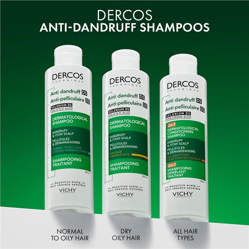 Dercos Anti-Dandruff DS Shampoo 2 In 1 200ml