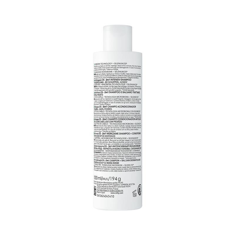 Dercos Anti-Dandruff DS Shampoo 2 In 1 200ml