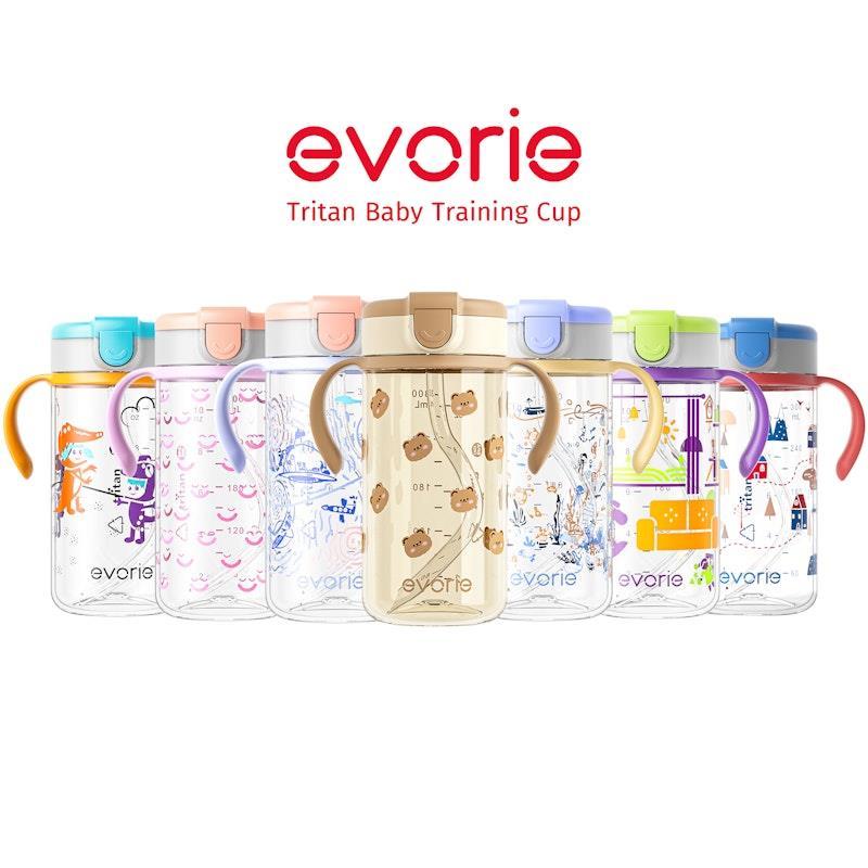 Evorie Tritan Kids Straw Water Bottle Mug 300mL, Imaginations OB 1Unit