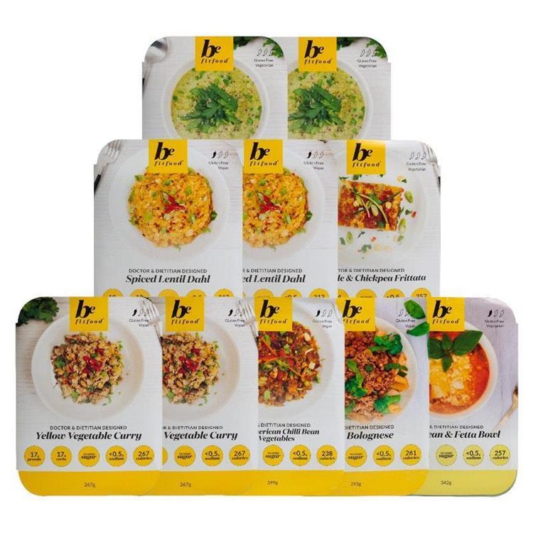 Buy Be Fit Food 10 Meal Vegetarian Bundle online at Chemist Warehouse