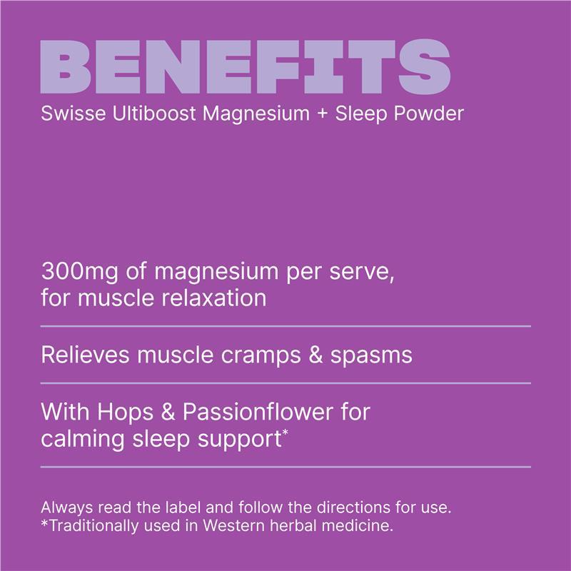 Swisse Ultiboost Magnesium + Sleep Powder 360g