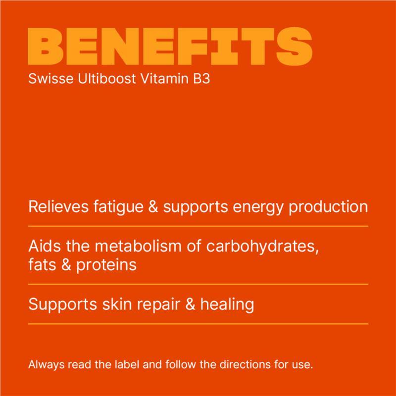 Swisse Ultiboost Vitamin B3 120 Tablets
