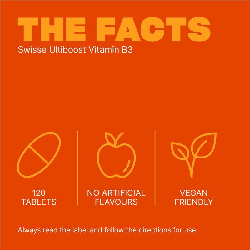 Swisse Ultiboost Vitamin B3 120 Tablets