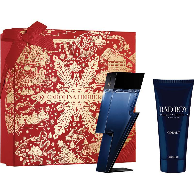 Carolina Herrera Bad Boy Cobalt Eau De Parfum 50ml + Shower Gel 100ml 2 Piece Set