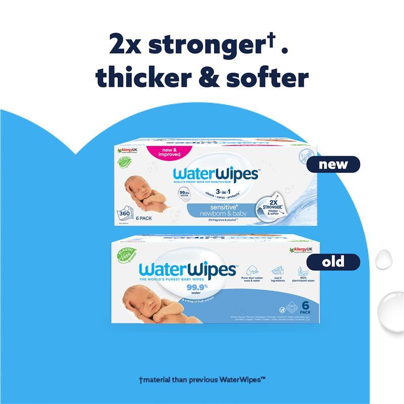 WaterWipes Baby & Newborn Sensitive Wipes 360 Pack
