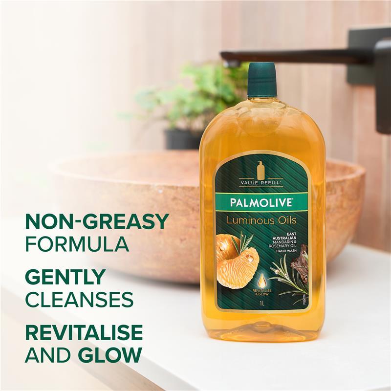 Palmolive Luminous Oils Hand Wash Refill Mandarin & Rosemary Oil 1L