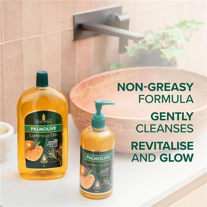 Palmolive Luminous Oils Hand Wash Refill Mandarin & Rosemary Oil 1L