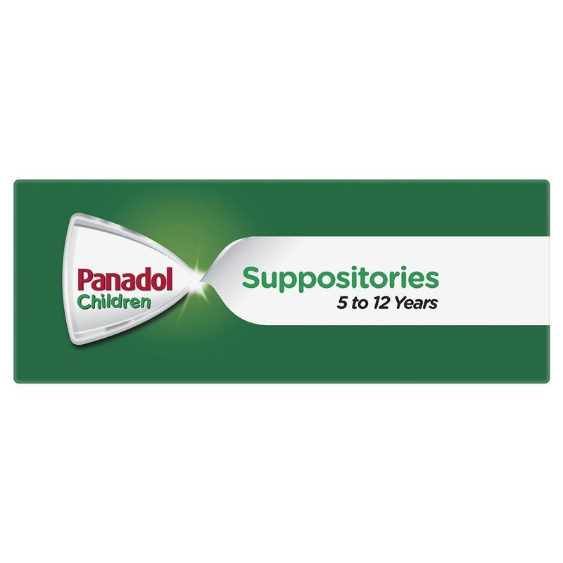 Panadol 250mg 5-12 Years 10 Suppositories