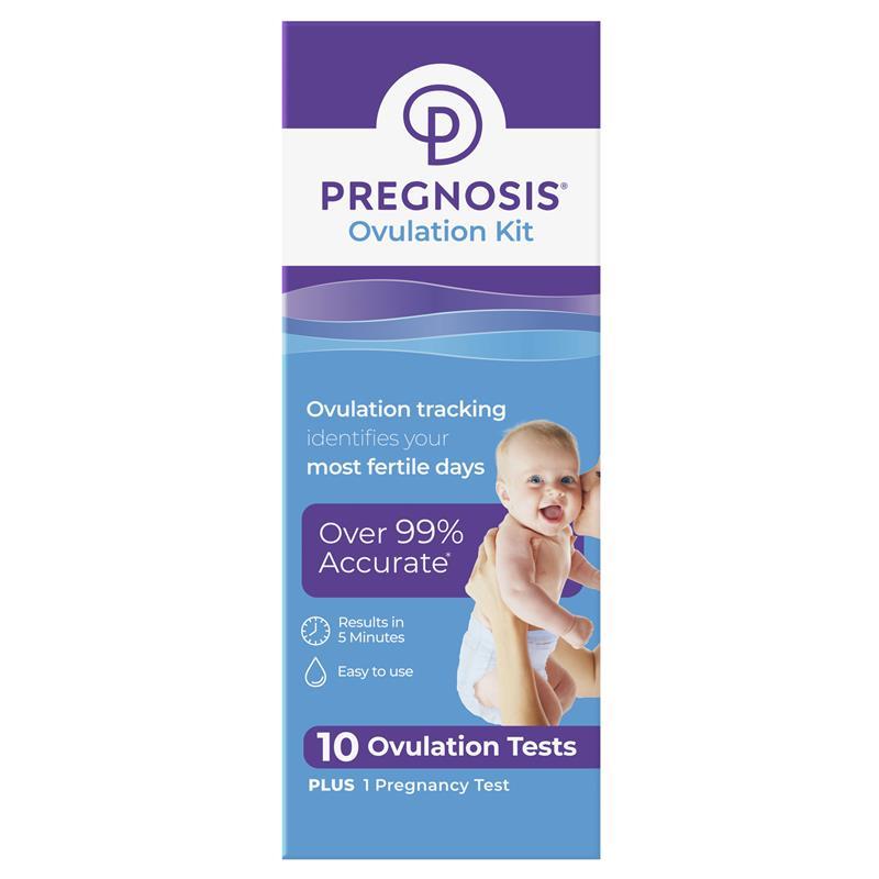 Pregnosis Ovulation Kit 10 Pack + 1 Pregnancy Test