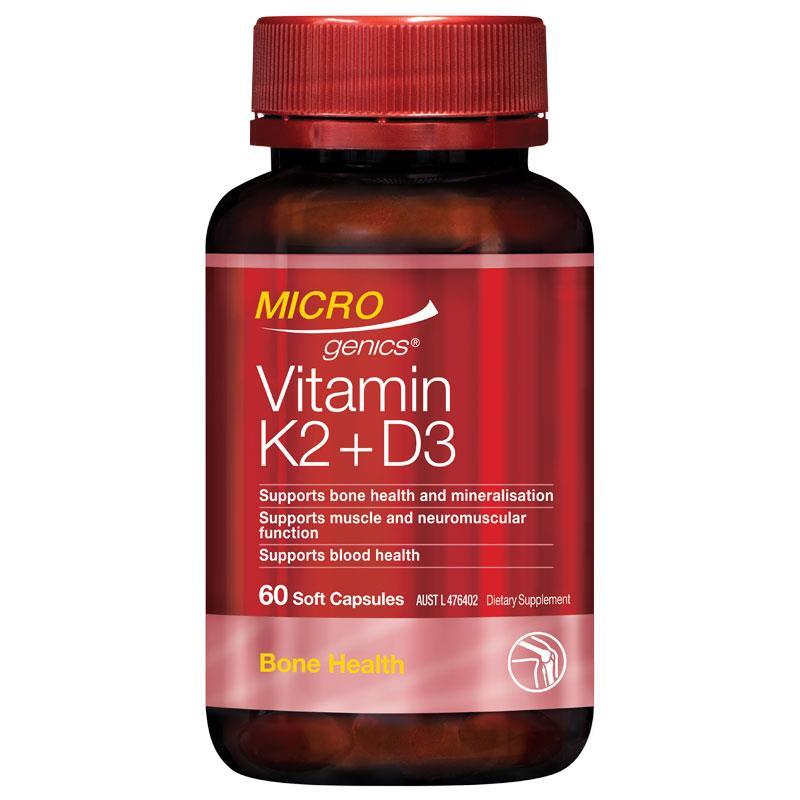Microgenics Vitamin K2 + D3 60 Capsules