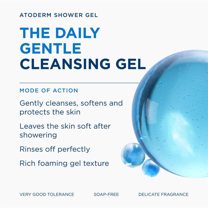 Bioderma Atoderm Gentle Cleansing Gel for Body Face and Hands 100ml