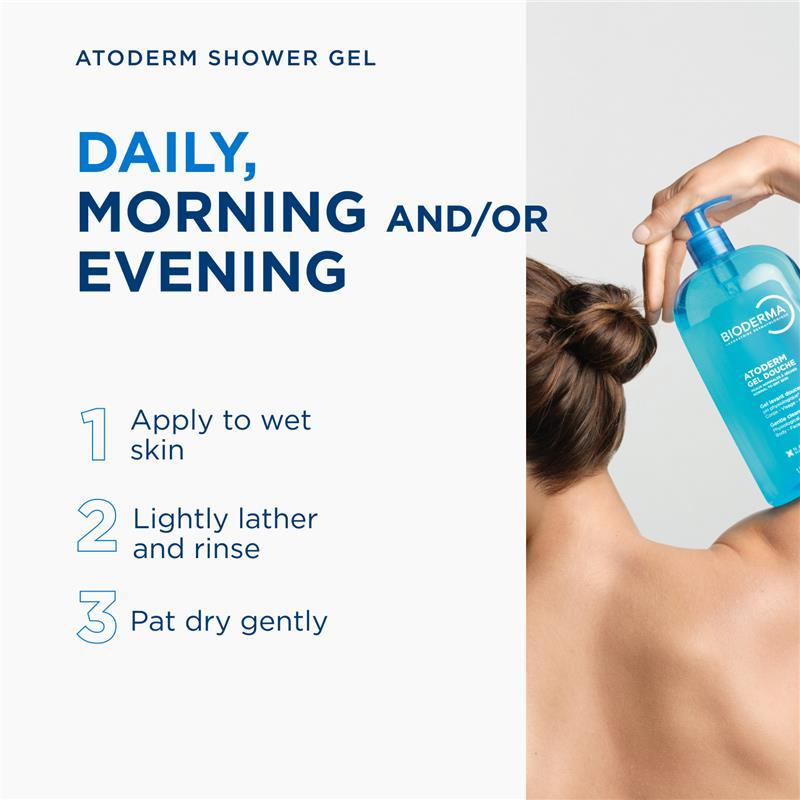 Bioderma Atoderm Gentle Cleansing Gel for Body Face and Hands 100ml