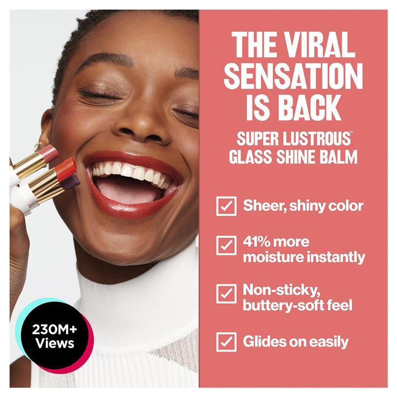 Revlon Super Lustrous Glass Shine Balm Glossed Up Rose