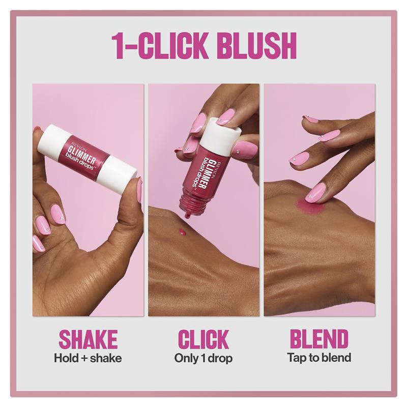 Revlon Glimmer Blush Drops Coralicious