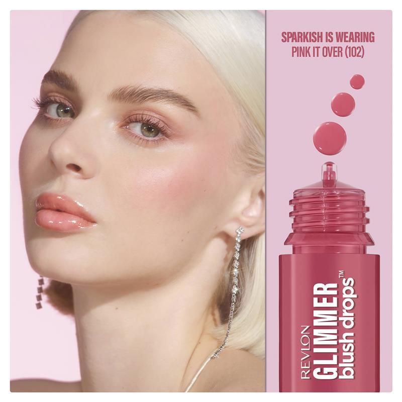 Revlon Glimmer Blush Drops Pink It Over