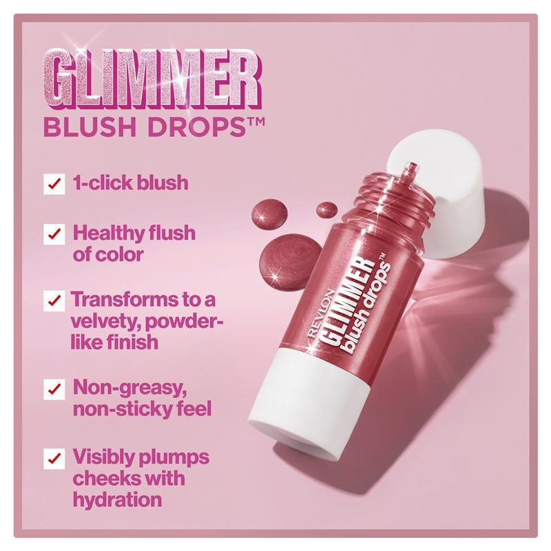 Revlon Glimmer Blush Drops Field Of Roses