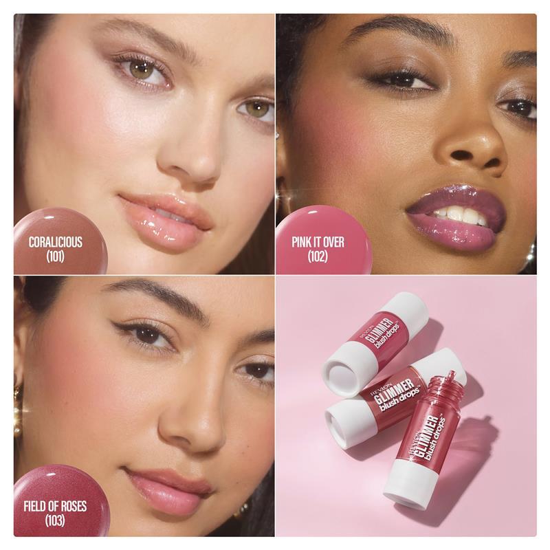Revlon Glimmer Blush Drops Field Of Roses