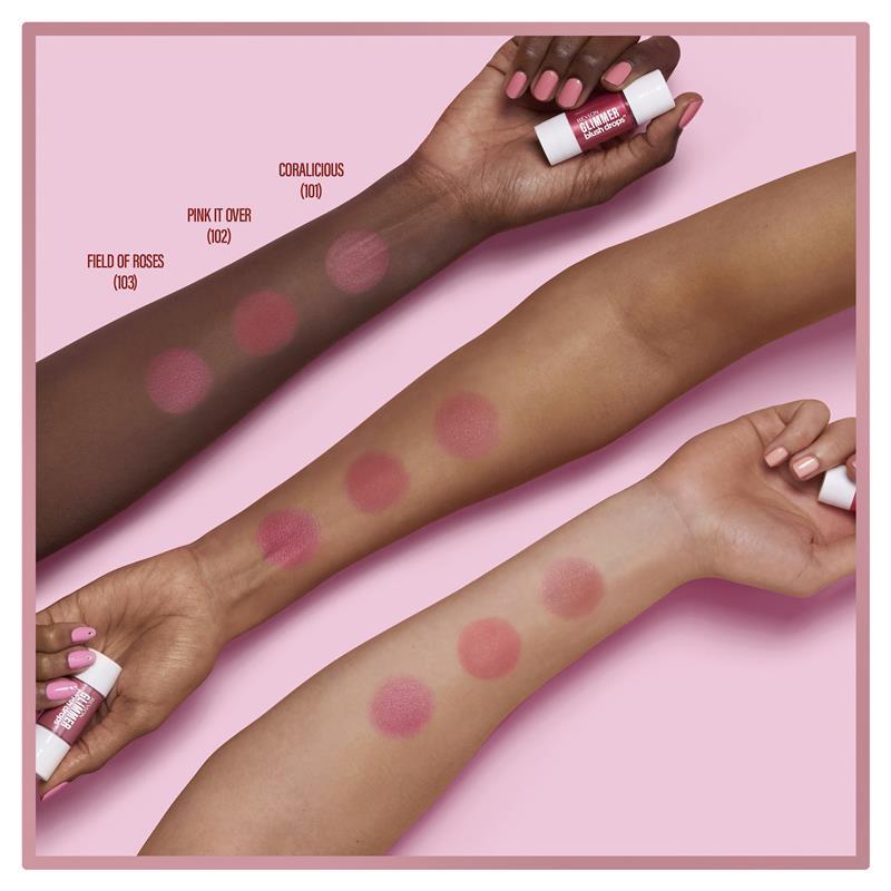 Revlon Glimmer Blush Drops Field Of Roses