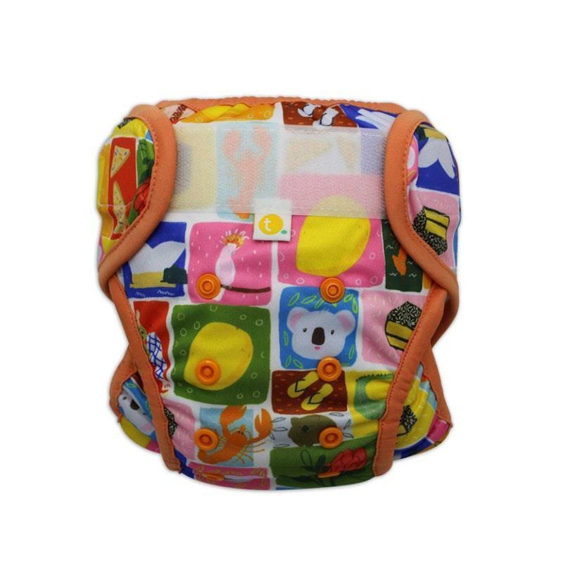 tyoub x Suki McMaster Adjustable Reusable Swim Nappy and Wet Bag - Aussie Icons One Size