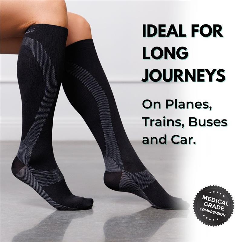 Synxplus Flight & Recovery Socks Black Medium