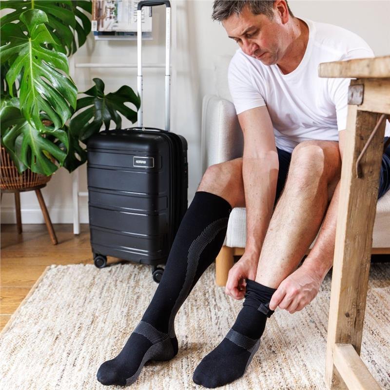 Synxplus Flight & Recovery Socks Black Medium