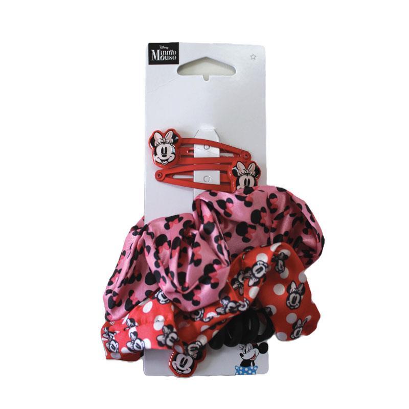 Minnie Mouse Hair Ties And Clip Set